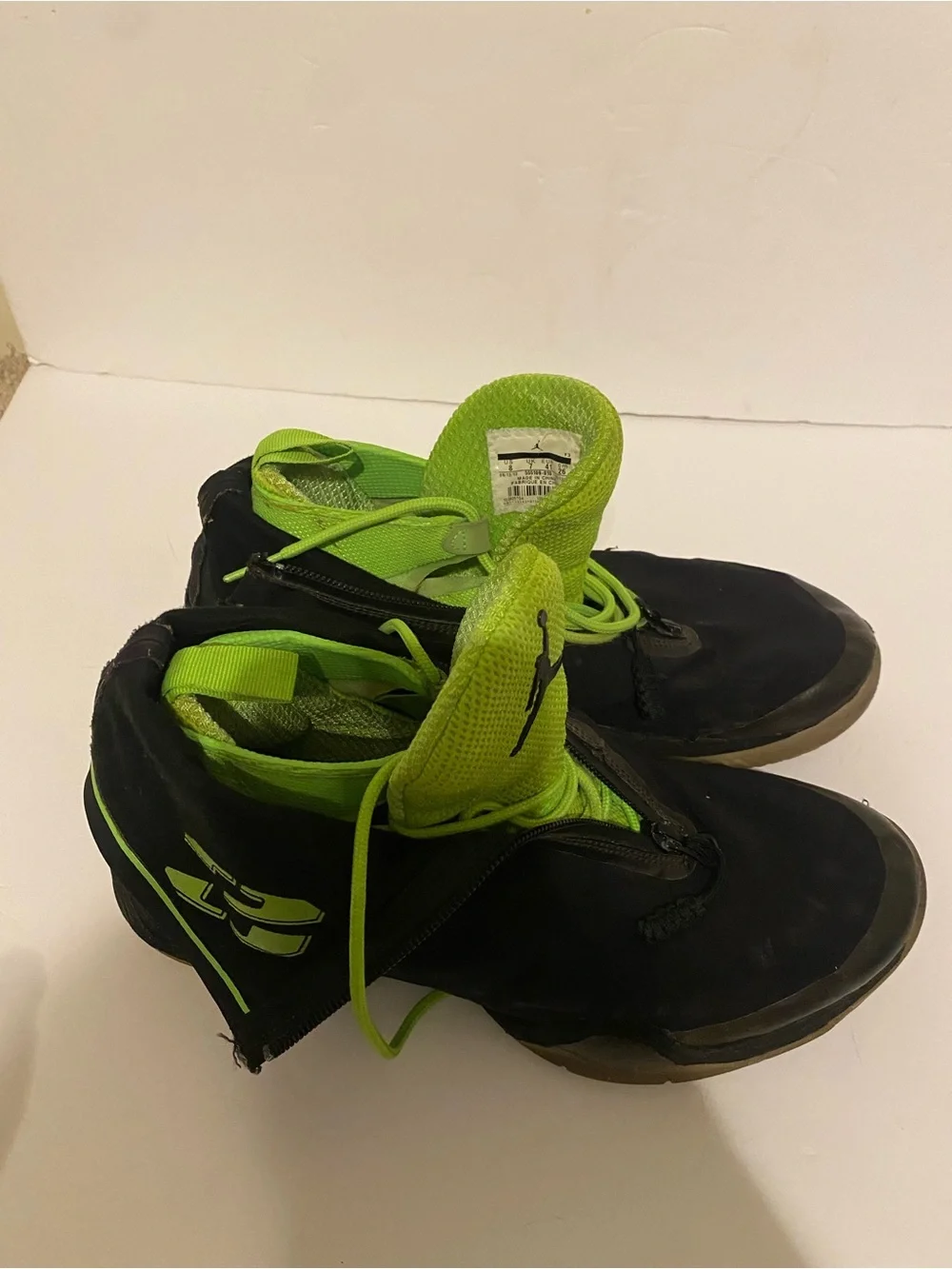 Jordan XX8 Stealth All Start tBlack and Neon Green Basketball Sneakers